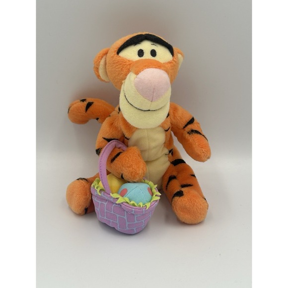 Disney Other - 2002 Fisher-Price Disney Winnie the Pooh Tigger Easter Plush with Basket